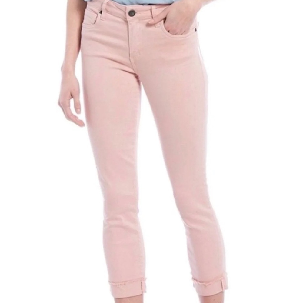 NWT Kut from the Kloth Amy Blush Crop Jeans
